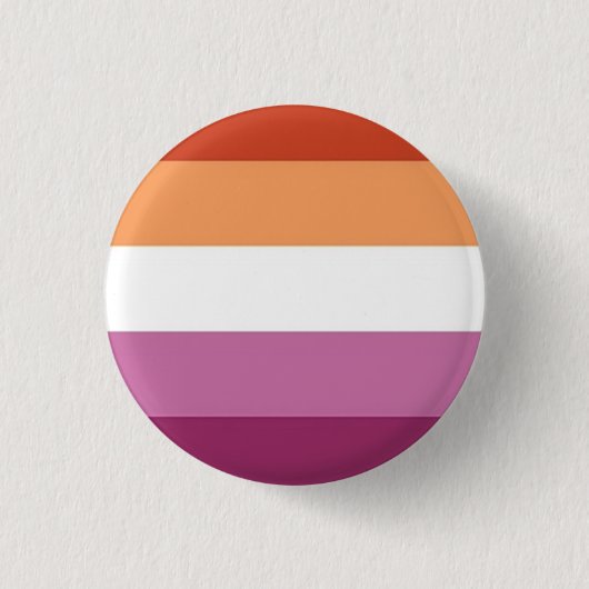 Nieuwe Lesbische vlag Pride Pin Ronde Button 3,2 Cm (Voorkant)