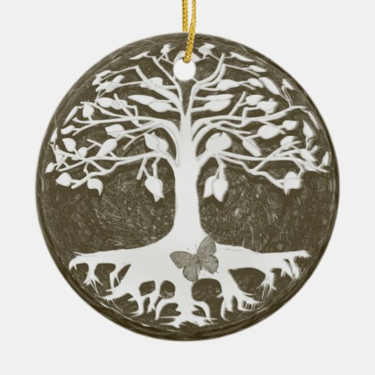 Nieuwe levensbegin van Amelia Carrie Keramisch Ornament (Voorkant)