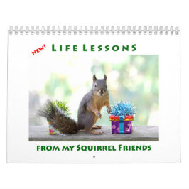 Nieuwe levensles Funny Squirrel Calendar Kalender