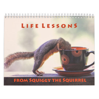 Nieuwe levenslessen van Squiggy de Squirrel Kalender