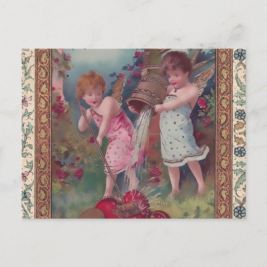 Nieuwe liefde en hart briefkaart (Voorkant)