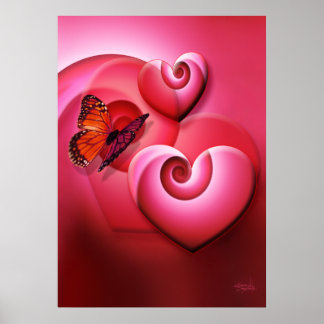 Nieuwe liefdesharten poster