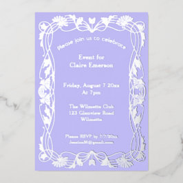 Nieuwe lijst folie uitnodiging