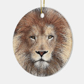 Nieuwe lionafdrukken keramisch ornament (Links)