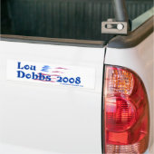 Nieuwe Lou Dobbs 2008 Bumpersticker (Op Truck)