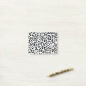 Nieuwe luipaard textuur 4 post-it® notes (Op bureau)