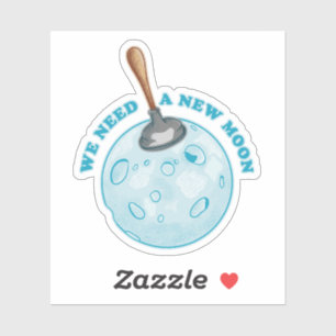 Nieuwe maan astrologie astronomie sticker