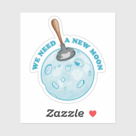 Nieuwe maan astrologie astronomie sticker (Vel)