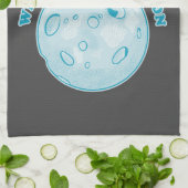 Nieuwe maan astrologie astronomie theedoek (Gevouwen)