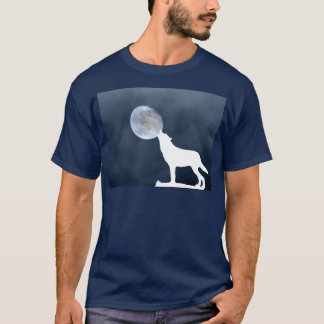 Nieuwe Maan - huilende wolf T-shirt
