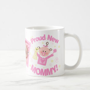 Nieuwe mam Baby Girl Aangepaste Foto Mok