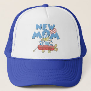 Nieuwe mam Het is een Jongen Tshirts en Gifts Trucker Pet
