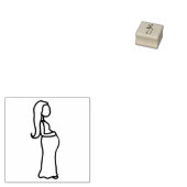 Nieuwe mam 	rubberstempel (Gestempeld)