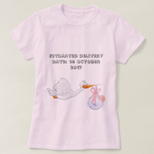 Nieuwe mama-ooievaar t-shirt