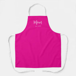 Nieuwe Mama Schattigee Hot Pink Moederdag Keuken Schort