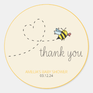 Nieuwe Mama-to-bee Douche Thema Ronde Sticker