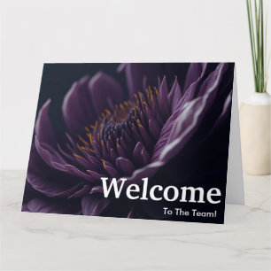 Nieuwe medewerker Welkom Bloemen Kaart