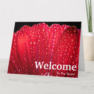 Nieuwe medewerker Welkom Bloemen Kaart