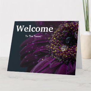 Nieuwe medewerker Welkom Bloemen Kaart