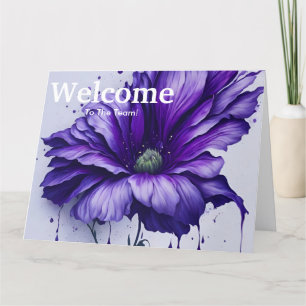 Nieuwe medewerker Welkom Bloemen Kaart