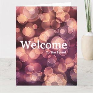 Nieuwe medewerker Welkom Bokeh Kaart