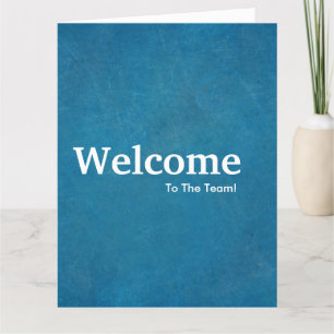 Nieuwe medewerker welkom schoolbord kaart