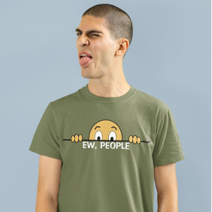 Nieuwe mensen donker t-shirt