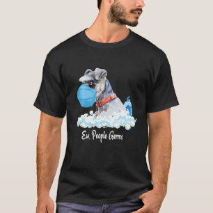 Nieuwe Mensen Germs Schnauzer Puppy Dog Dragen Gez T-shirt