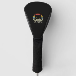 Nieuwe mensen met een kat Funny tegen sociale ins Golfheadcover