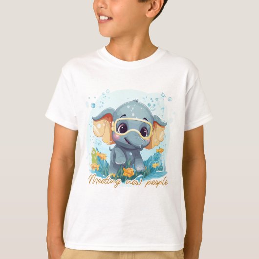 Nieuwe mensen ontmoeten t-shirt (Voorkant)