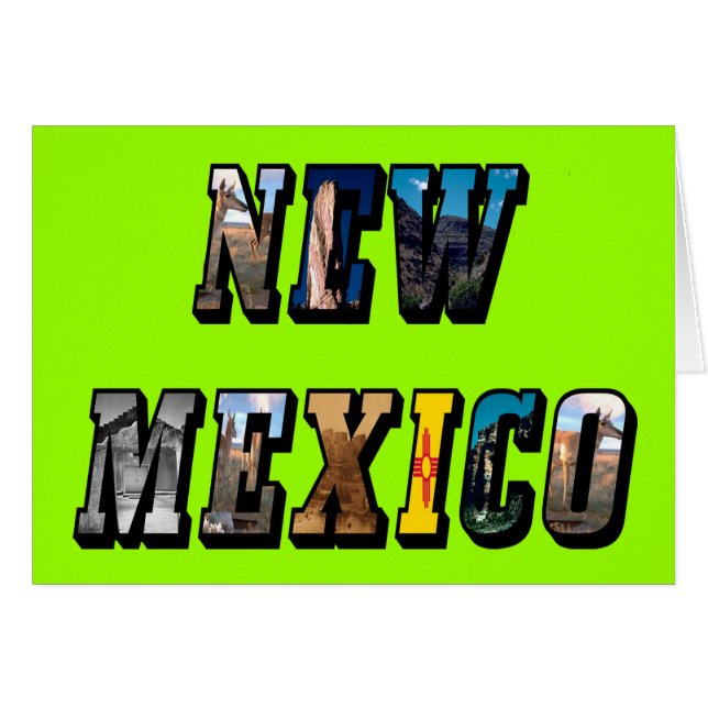 Nieuwe Mexicaanse, Amerikaanse tekst (Voorkant Horizontaal)