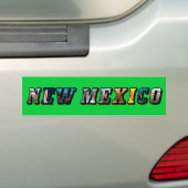 Nieuwe Mexicaanse, Amerikaanse tekst Bumpersticker (Op auto)