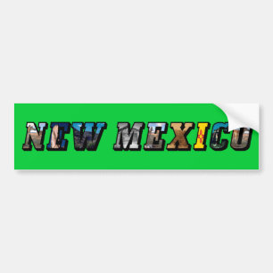 Nieuwe Mexicaanse, Amerikaanse tekst Bumpersticker