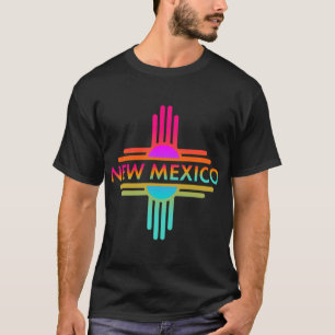 Nieuwe Mexicaanse staat Zia Symbol Design Swea T-shirt