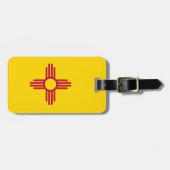 Nieuwe Mexicaanse vlag Bagagelabel (Voorkant horizontaal)