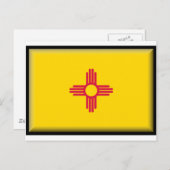 Nieuwe Mexicaanse vlag Briefkaart (Voorkant / Achterkant)