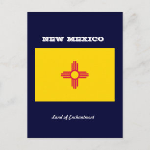 NIEUWE MEXICAANSE VLAG EN SLOGAN BRIEFKAART