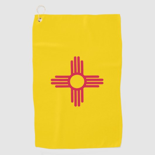 Nieuwe Mexicaanse vlag Golf Towel Golfhanddoek (Voorkant)
