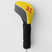 Nieuwe Mexicaanse vlag Golfheadcover (Schuin)