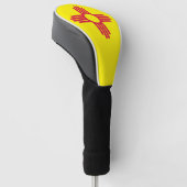 Nieuwe Mexicaanse vlag Golfheadcover (Schuin)