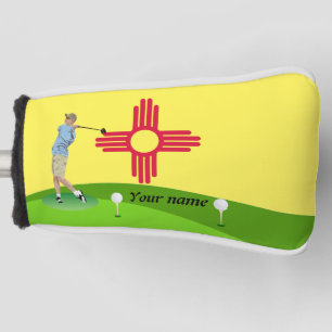 Nieuwe Mexicaanse vlag Golfheadcover