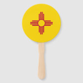 Nieuwe Mexicaanse vlag Handwaaier (Achterkant)