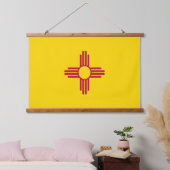 Nieuwe Mexicaanse vlag Hangend Wandkleed (Slaapkamer)