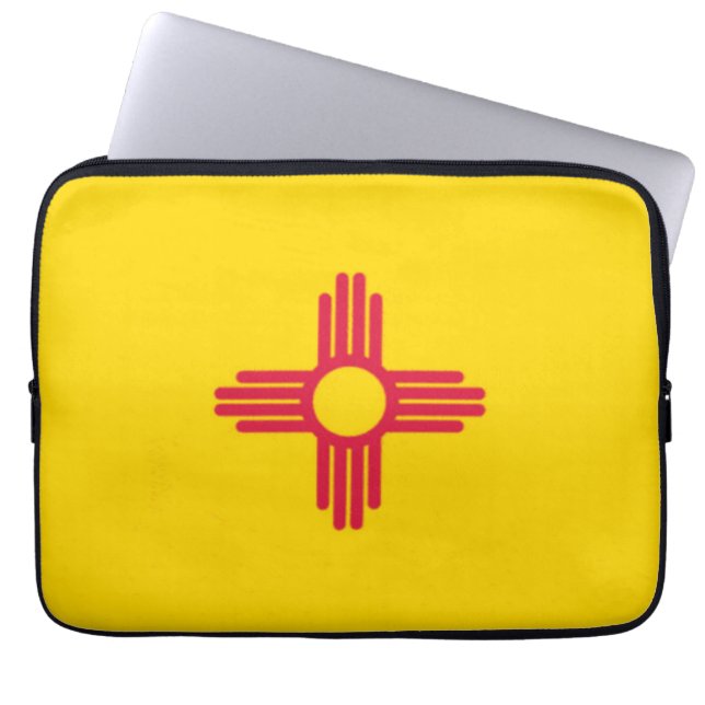Nieuwe Mexicaanse vlag Laptop Sleeve (Voorkant)