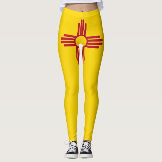 Nieuwe Mexicaanse vlag Leggings (Voorkant)