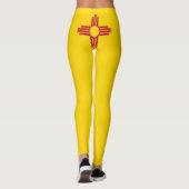 Nieuwe Mexicaanse vlag Leggings (Achterkant)