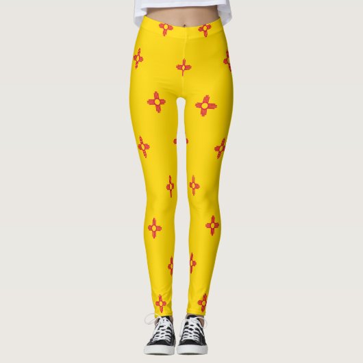 Nieuwe Mexicaanse vlag Leggings (Voorkant)