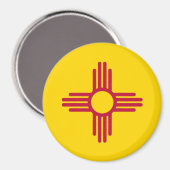 Nieuwe Mexicaanse vlag Magneet (Voorkant / Achterkant)