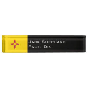 Nieuwe Mexicaanse vlag Naambordje