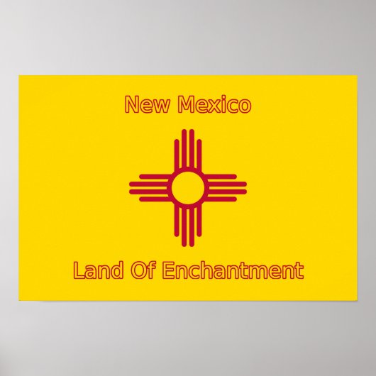 Nieuwe Mexicaanse vlag Poster (Voorkant)